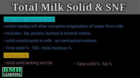 total solids milk